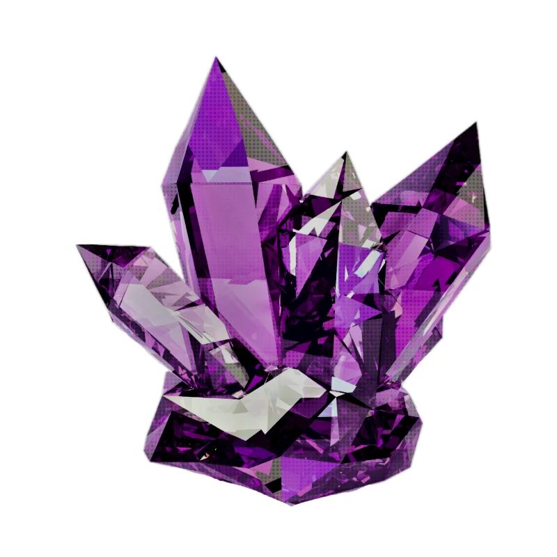 Purple geode