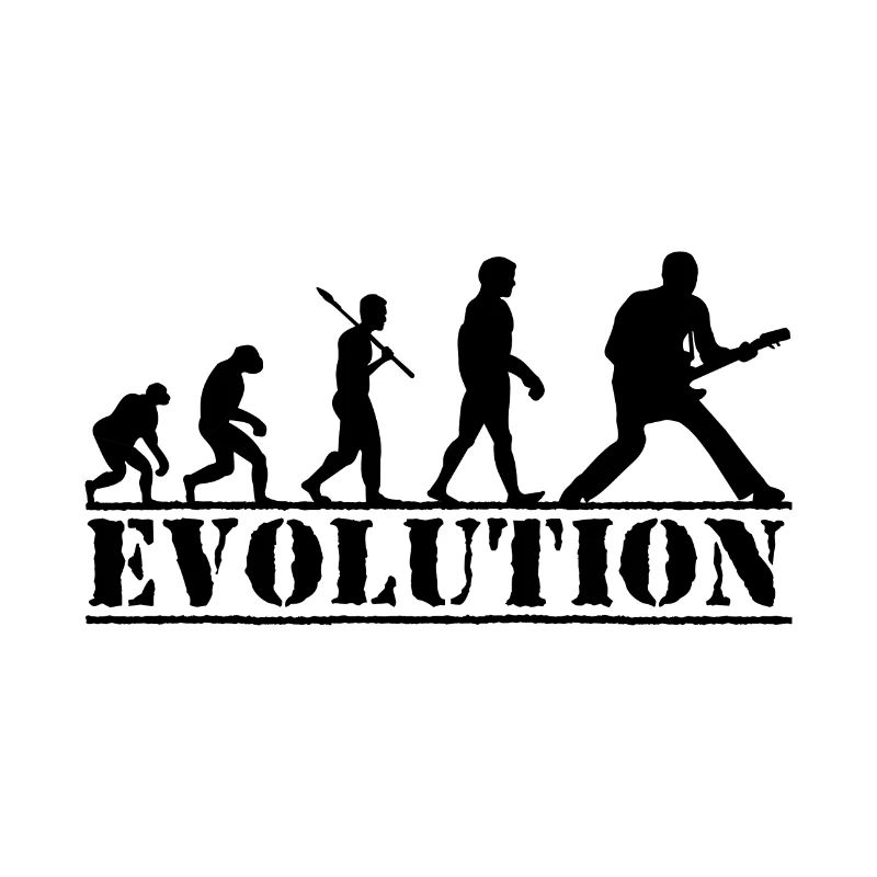Electric guitar evolution gift for guitarists