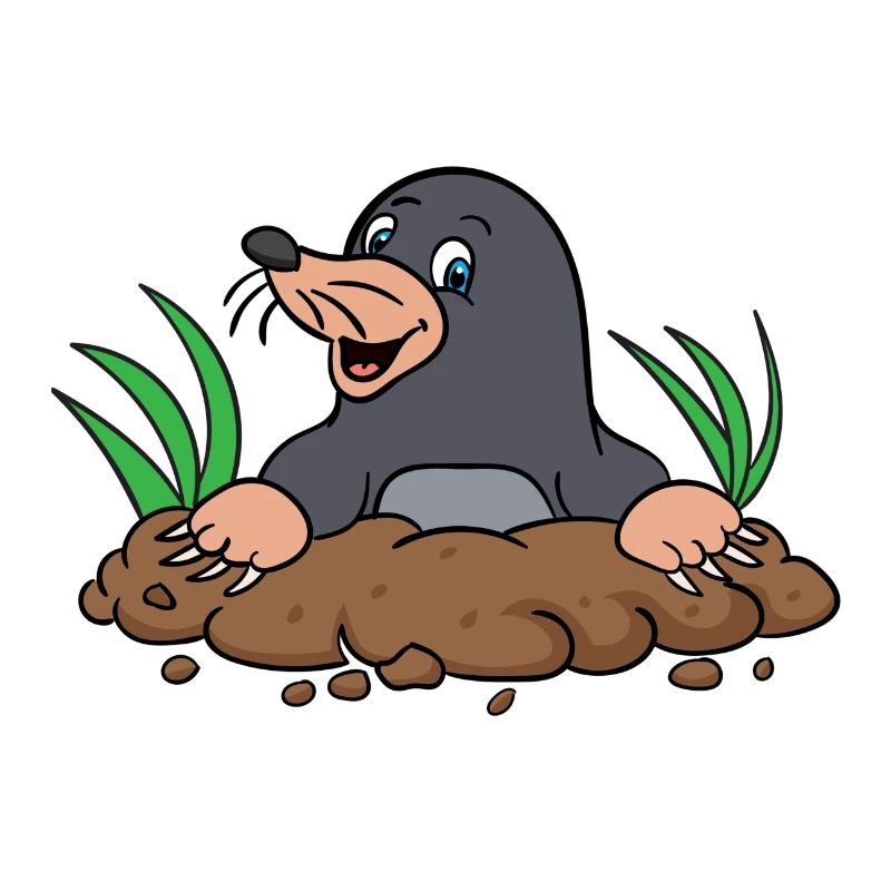 Mole comic cartoon gift idea