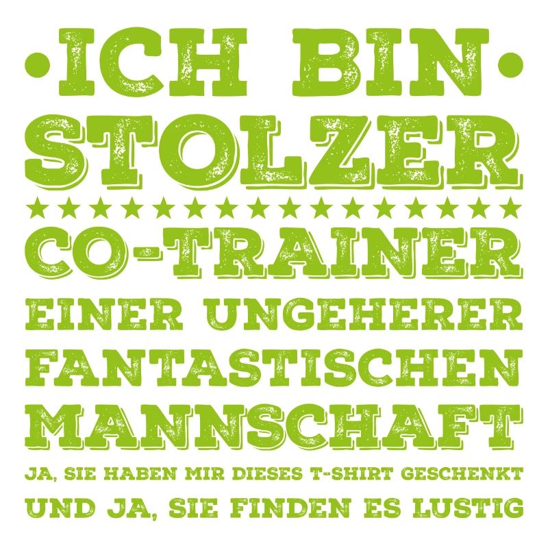 Ich bin Stolzer co-Trainer einer Mannschaft