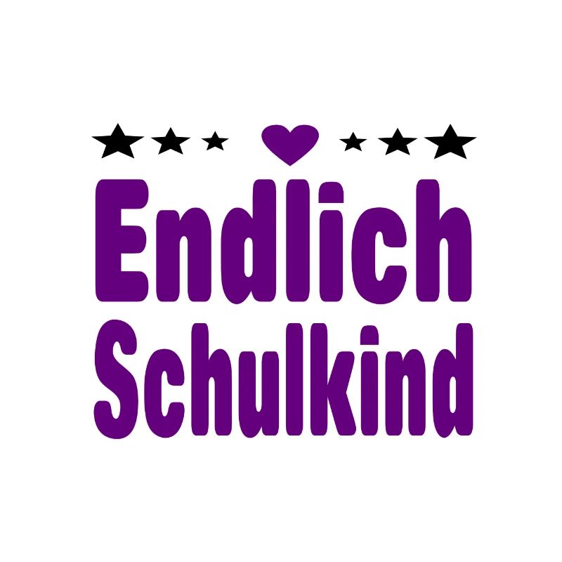 Endlich Schulkind Einschulung Erstklässler Mädchen