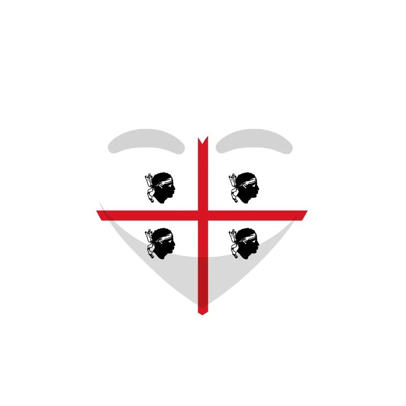 Drapeau de la Sardaigne Drapeau sarde Drapeau de la Sardaigne