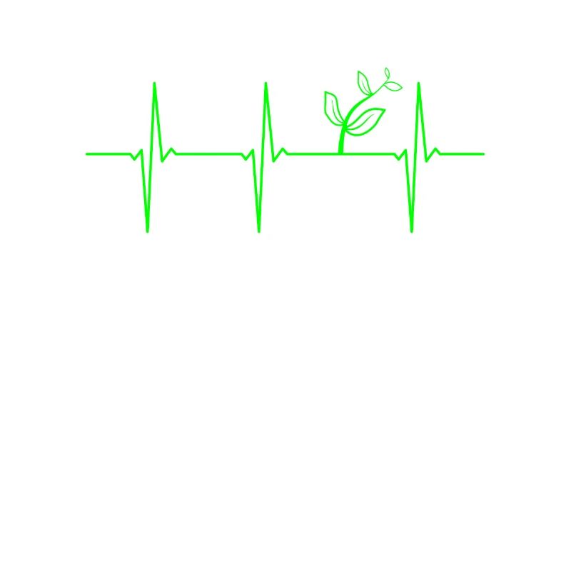Rythme cardiaque ECG de plante