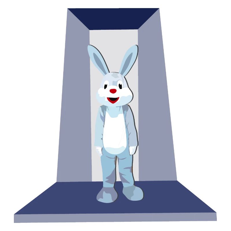 Easter Bunny on the Catwalk - Rabbit on Display