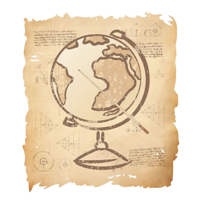 Geography - Vintage Globe & Pointer