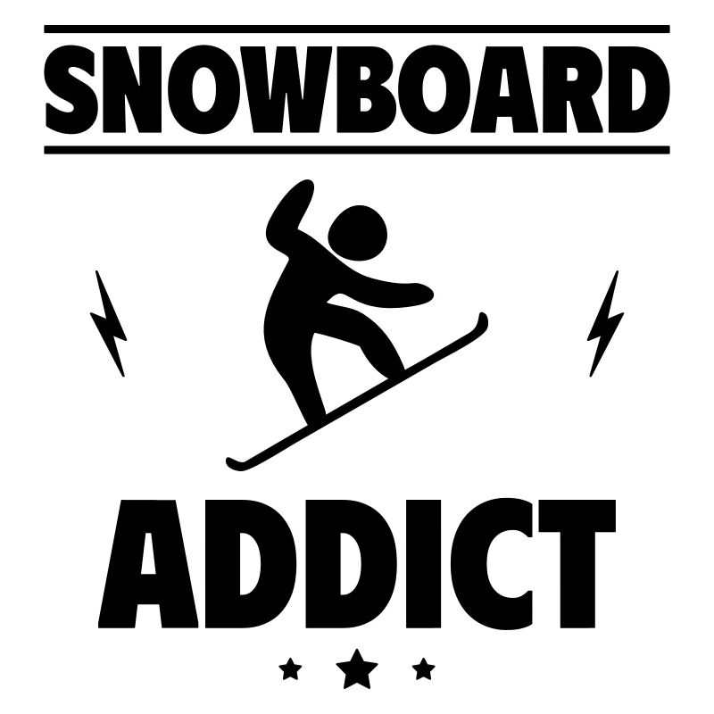 Accro au snowboard