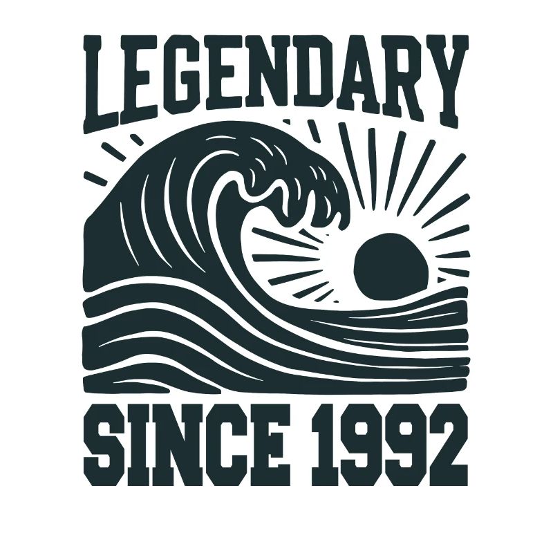 Legendary since 1992 Birthday Wave