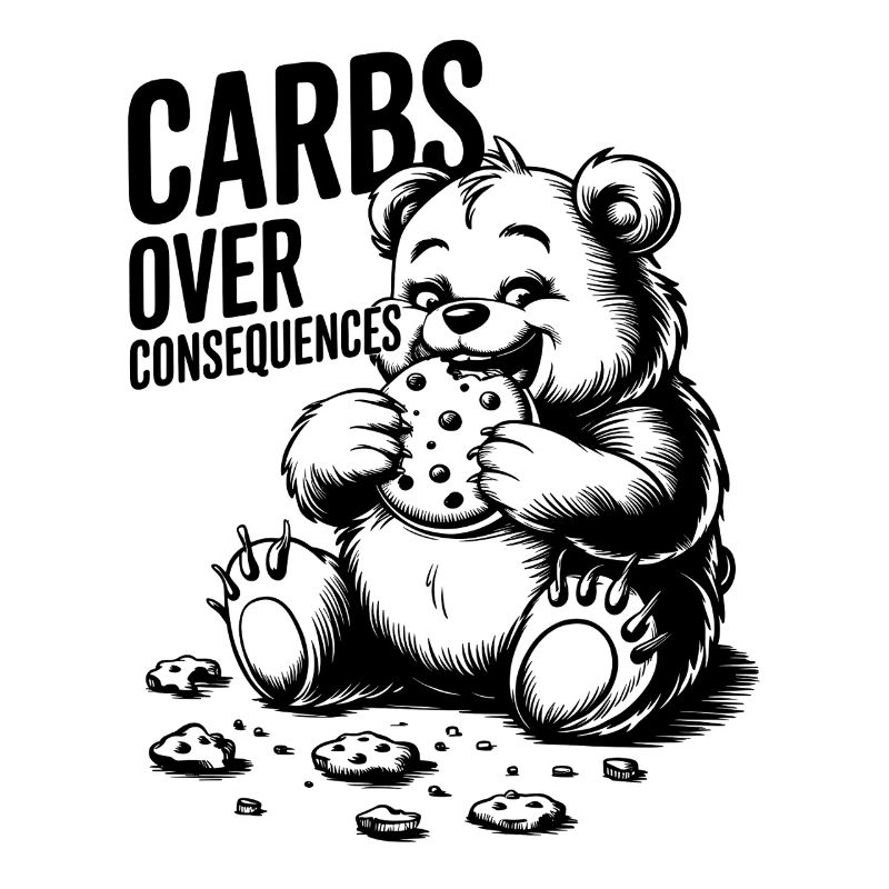 Glucides sur les conséquences Bear Illustration