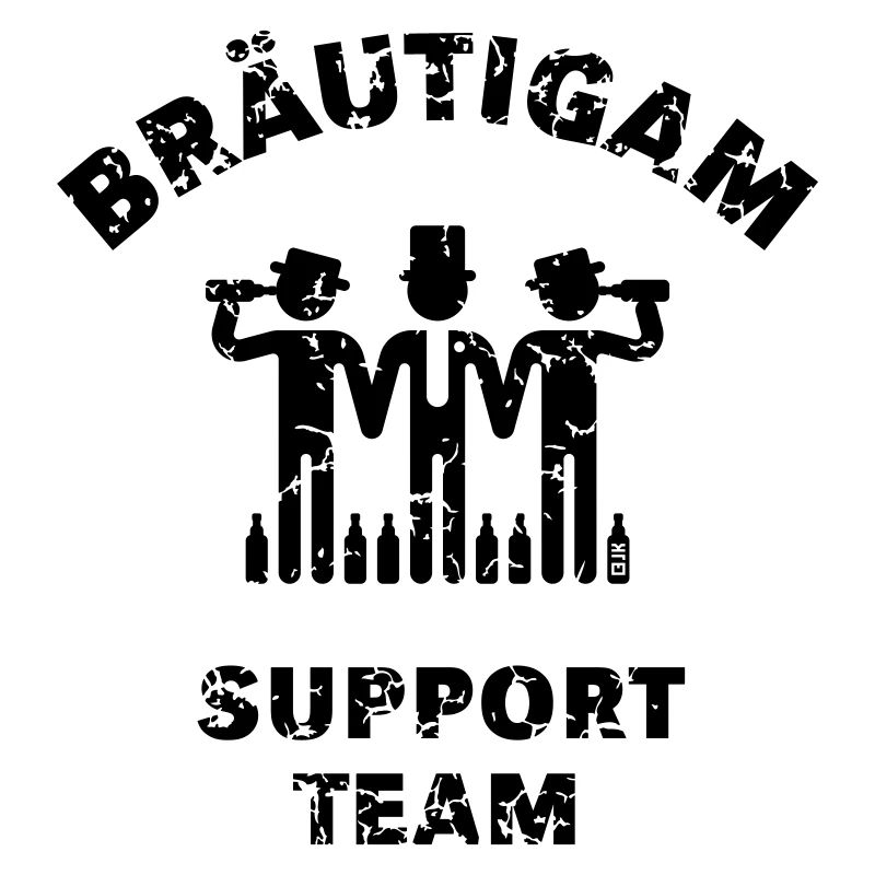 Bräutigam Support Team (Bachelorette Party Vintage B)