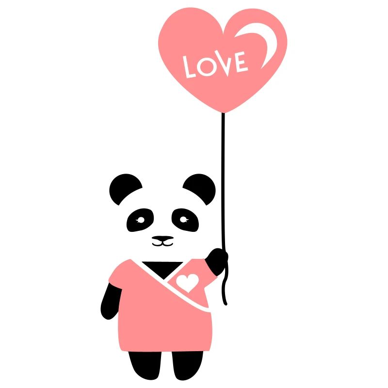 Pärchenshirt "Panda" Mädchen