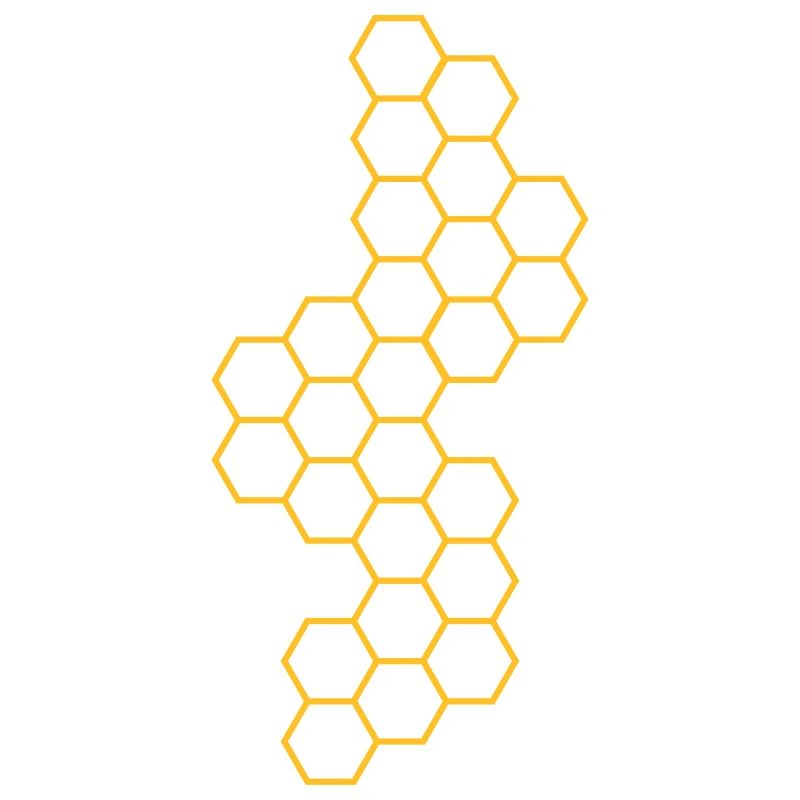 contour version honeycomb pattern