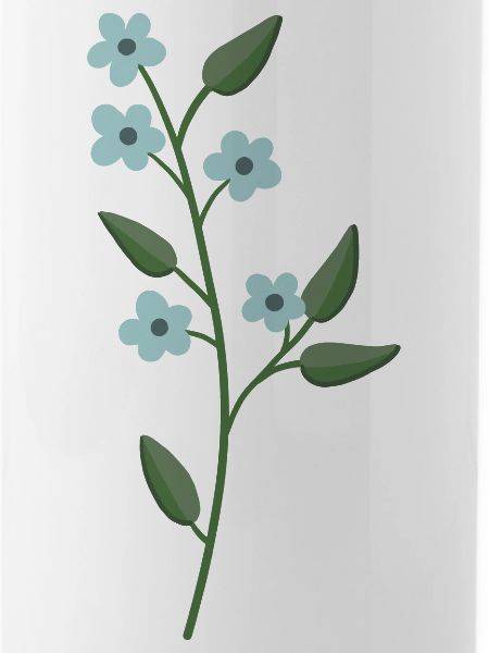 Blume hellblau