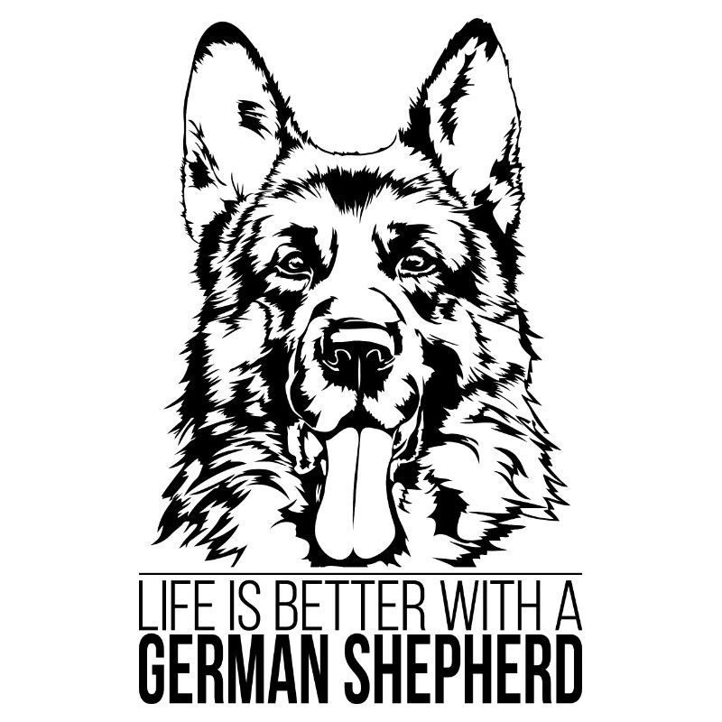 GERMAN SHEPHERD life is better saying Wilsigns