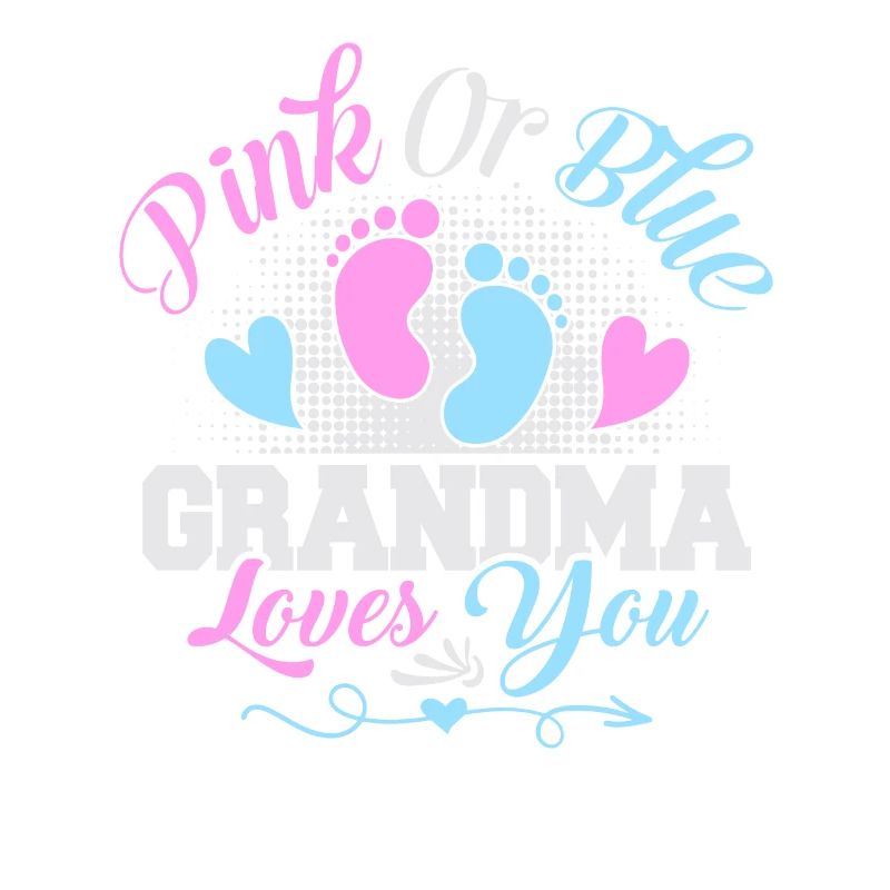 Rosa oder blaue Oma liebt dich Geschlecht enthülle