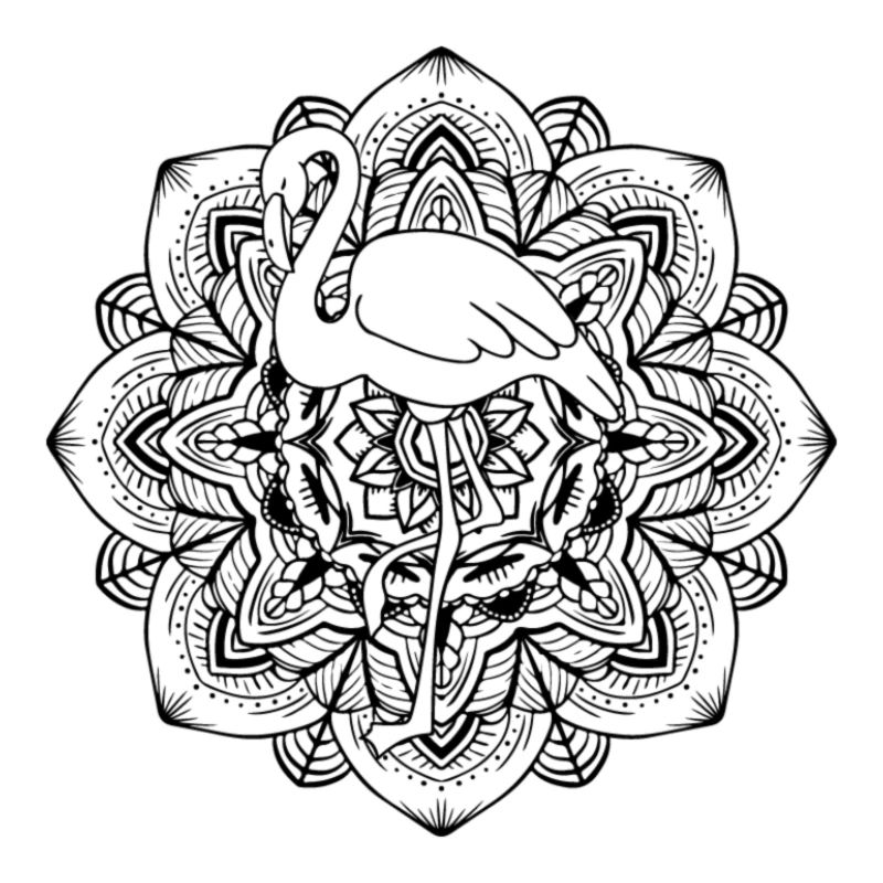 Flamingo-Mandala