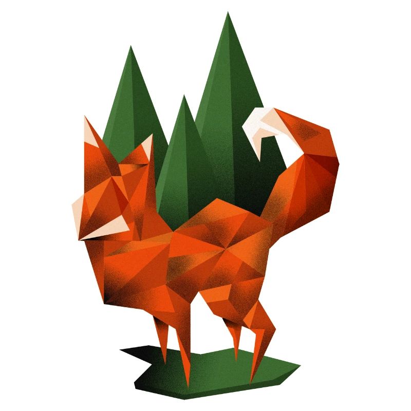 Fox in the forest