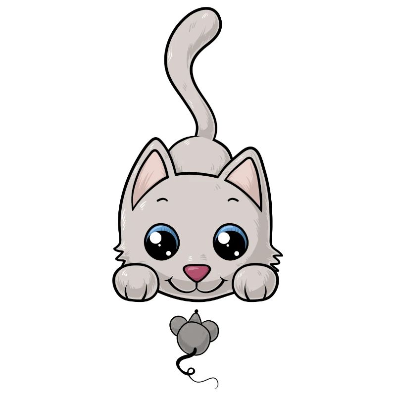 Süße Comic Katze