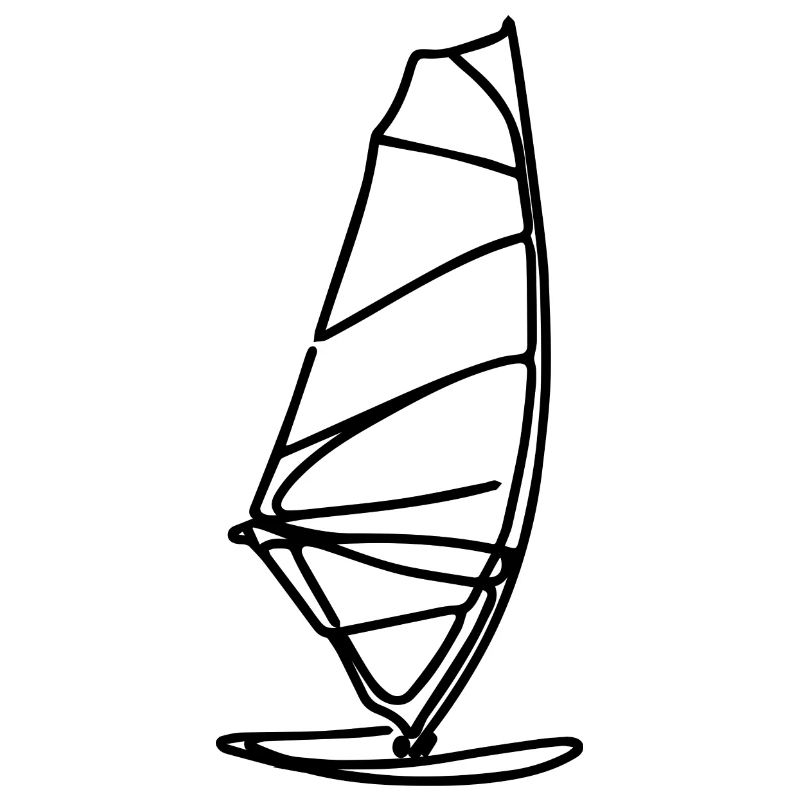 Sailing Board Drawing