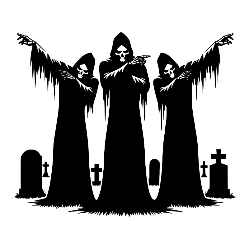 Des zombies effrayants dans le cimetière