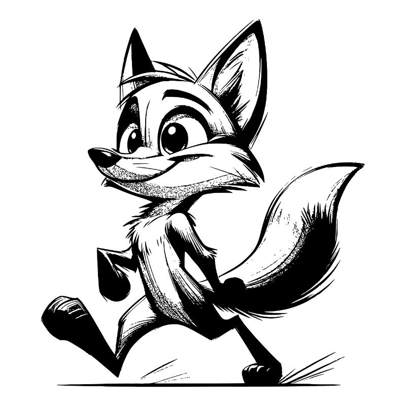 Fox Drawing Sly Fox