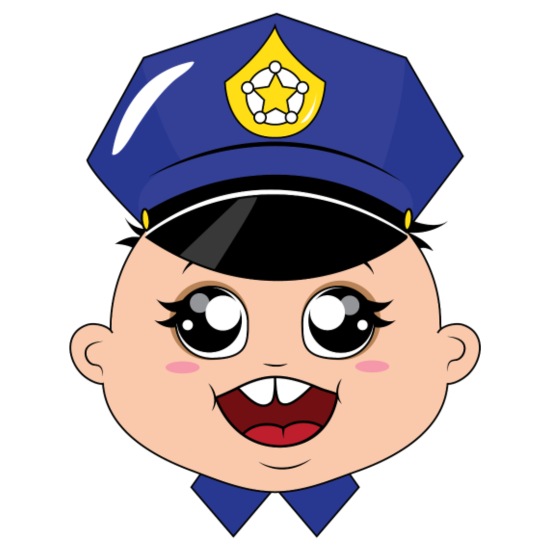 Dibujos animados de policía bebé' Cantimplora | Spreadshirt