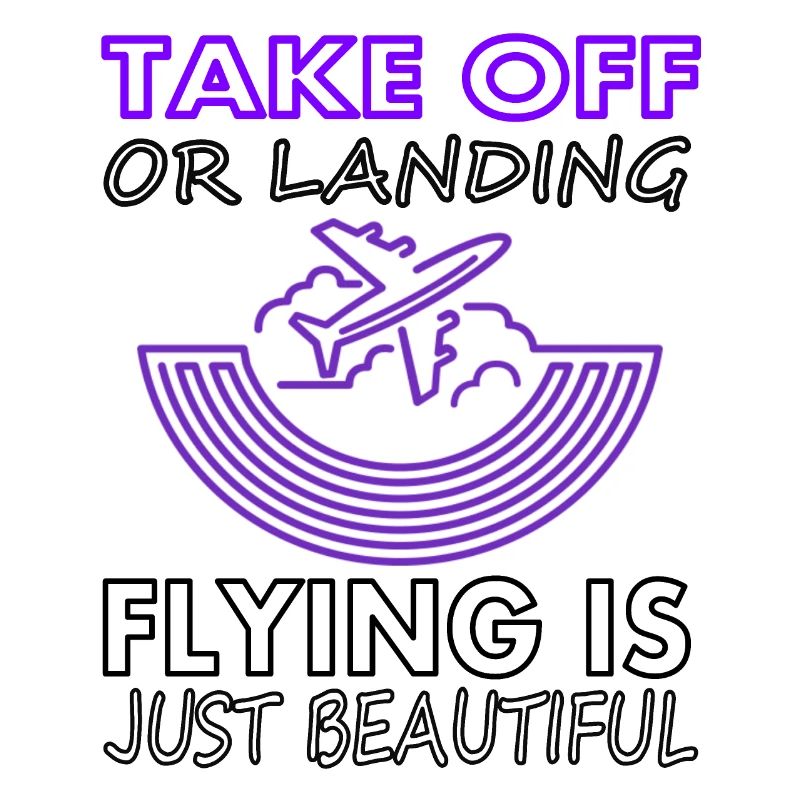 flying is beautiful runway airplane gift idea