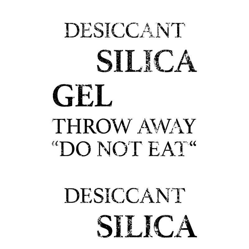 Gel de silice déshydratant Meme Ne pas manger de