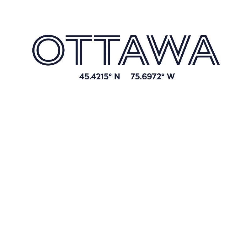 Canada City Coordinates - Ottawa