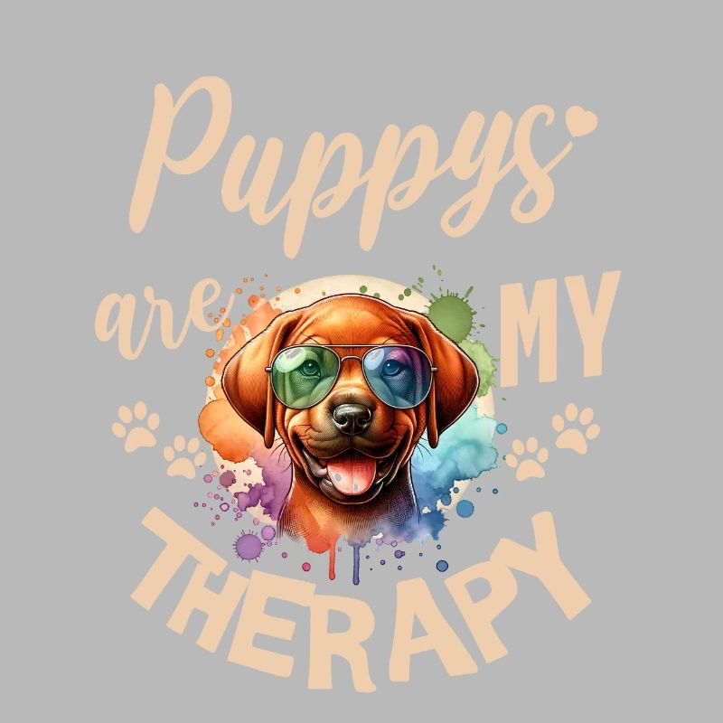 Conception à l’aquarelle de Rhodesian Ridgeback