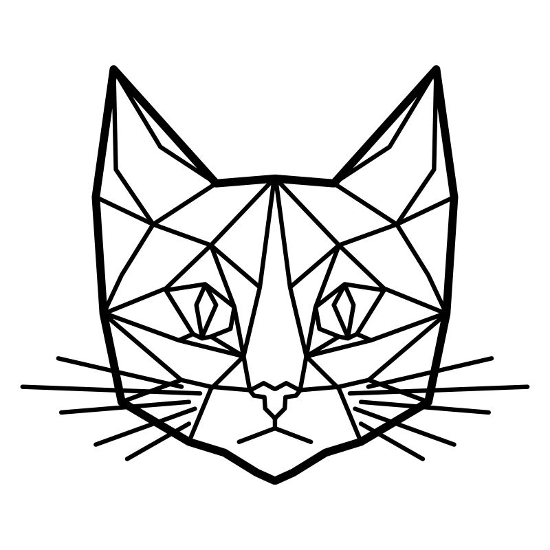 Polygon-Katze