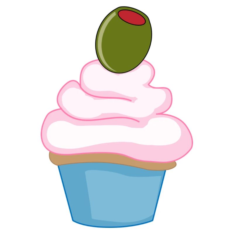 Muffin avec gâteau de l’olive