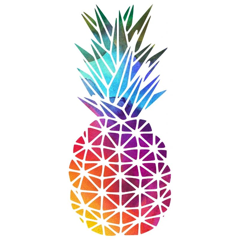 Regenbogen Ananas