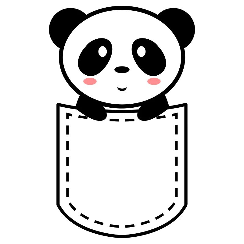 Panda in einer Tasche