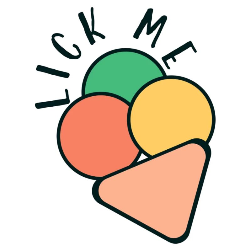 Crème glacée - un logo mignon