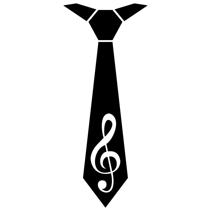 Music clef note tie occasion style