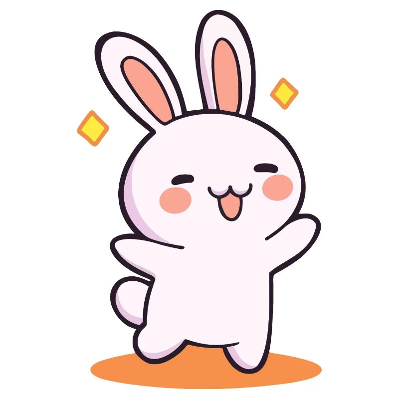 Lapin heureux