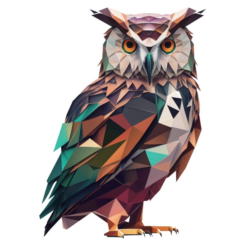 Prächtige Polygon-Eule – Vogelkunst