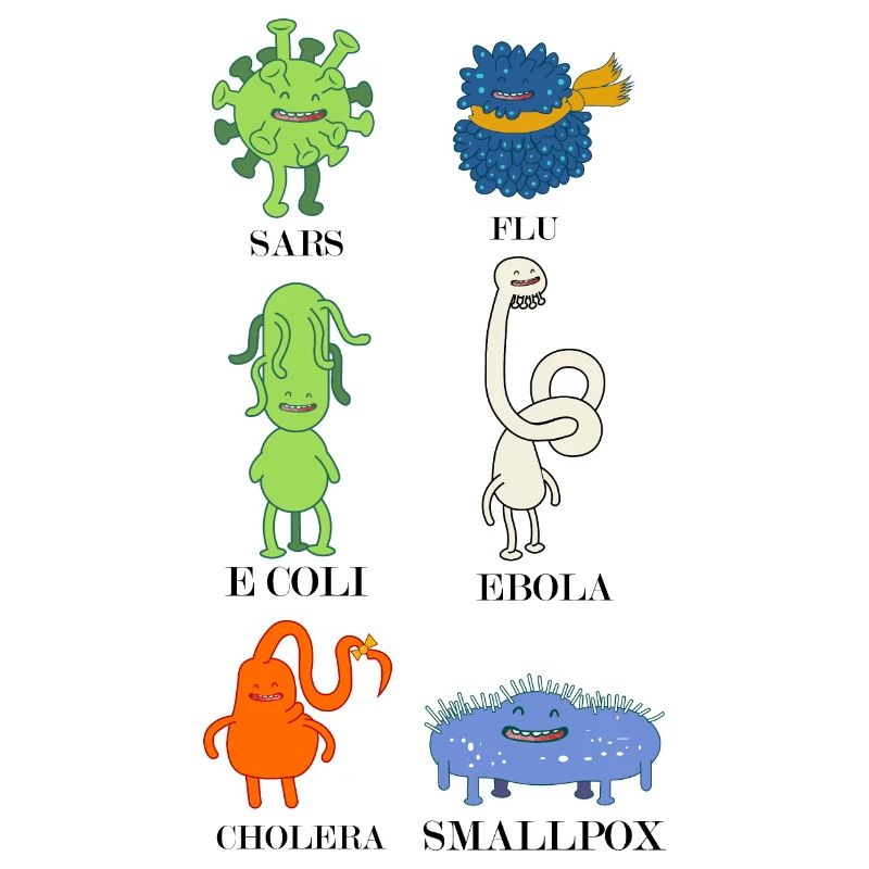 Douces bactéries et virus - grippe, E.Coli