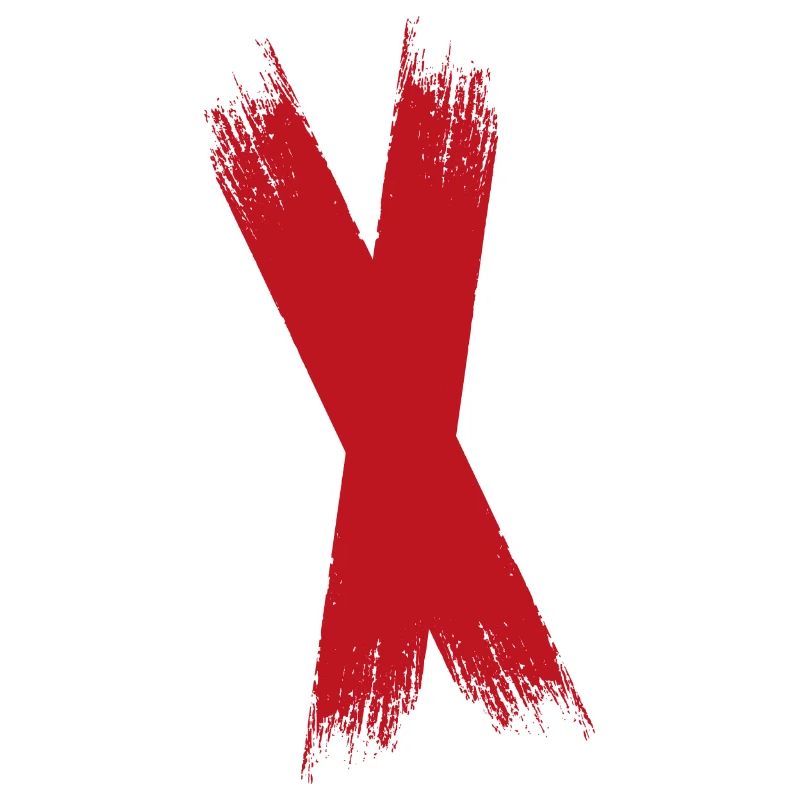 Color blob splash paint painter gift cross red