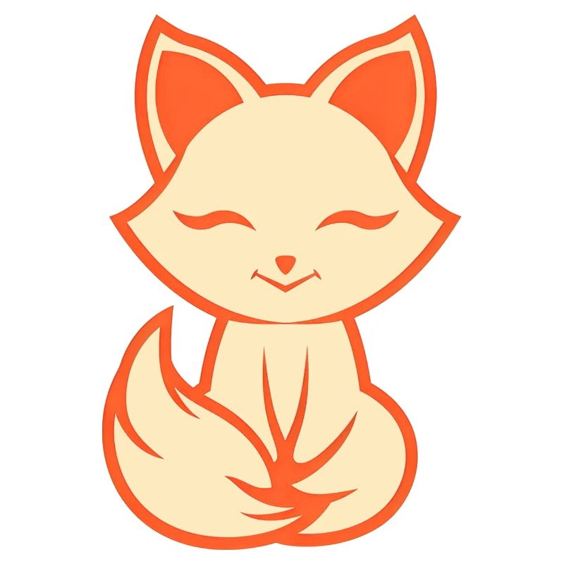 Fuchs Logo, einfaches Fuchs Design