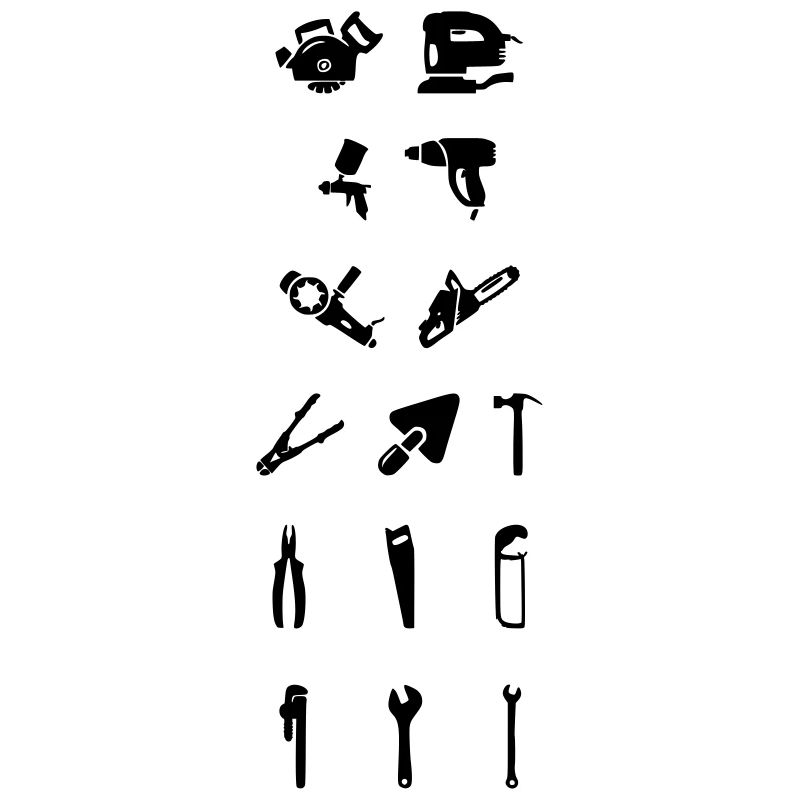 Tools handyman construction site