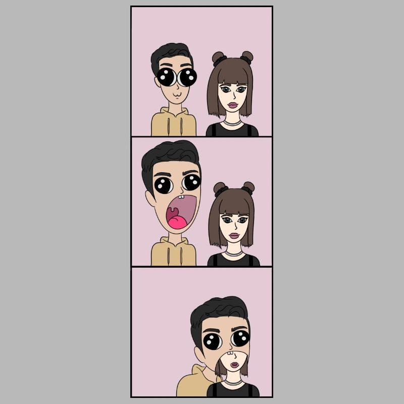 It is devoured | Comic Style | Triptych