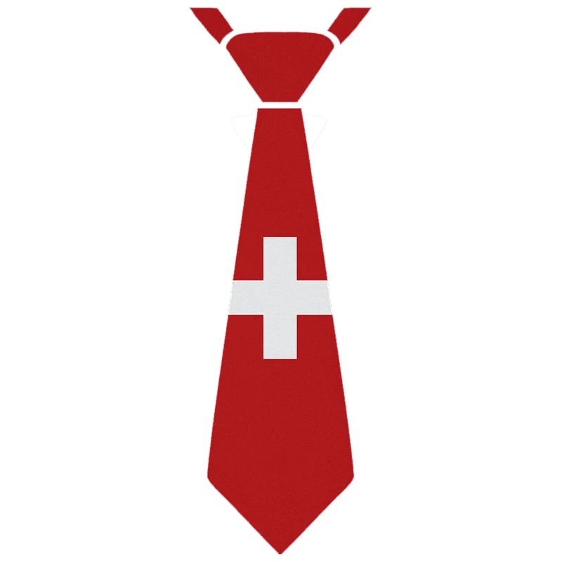 Schweizer Krawatte – Flaggendesign