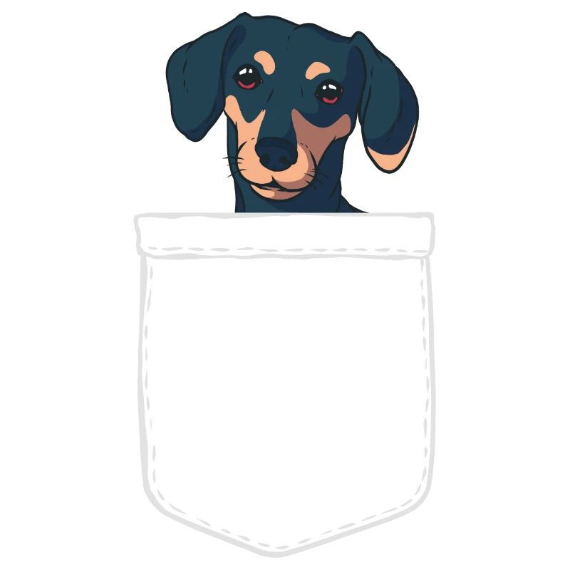 Dacker Brusttasche Tier Haustier Hund Geschenk