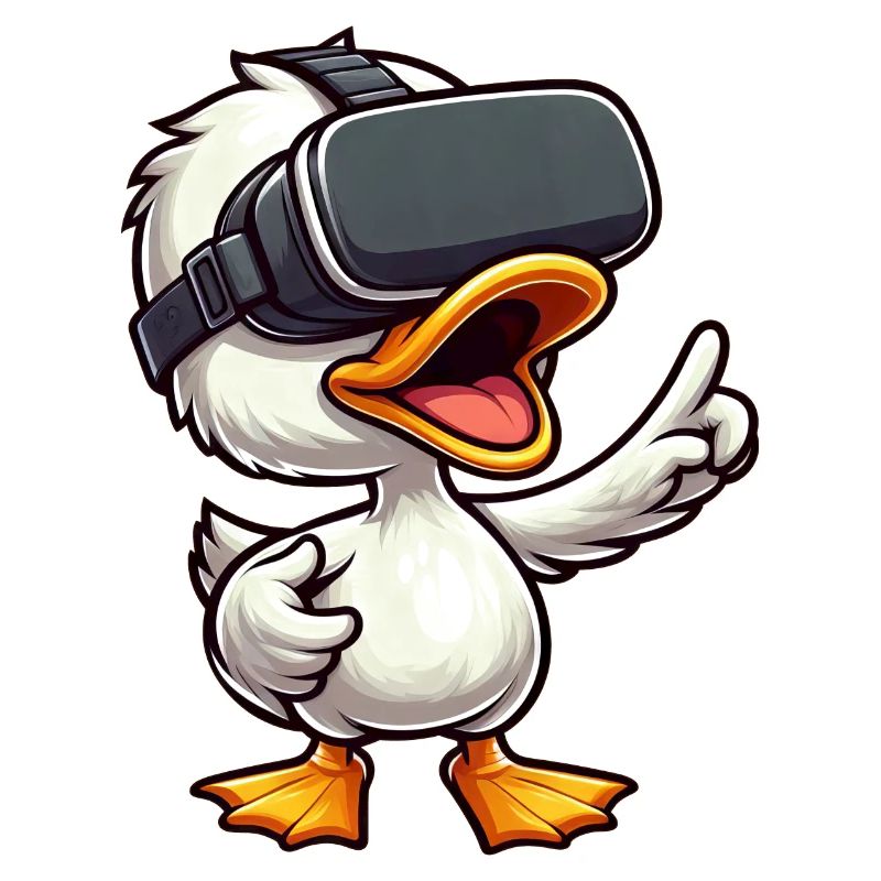 VR Duck Gamer Gamer Computer Nerd