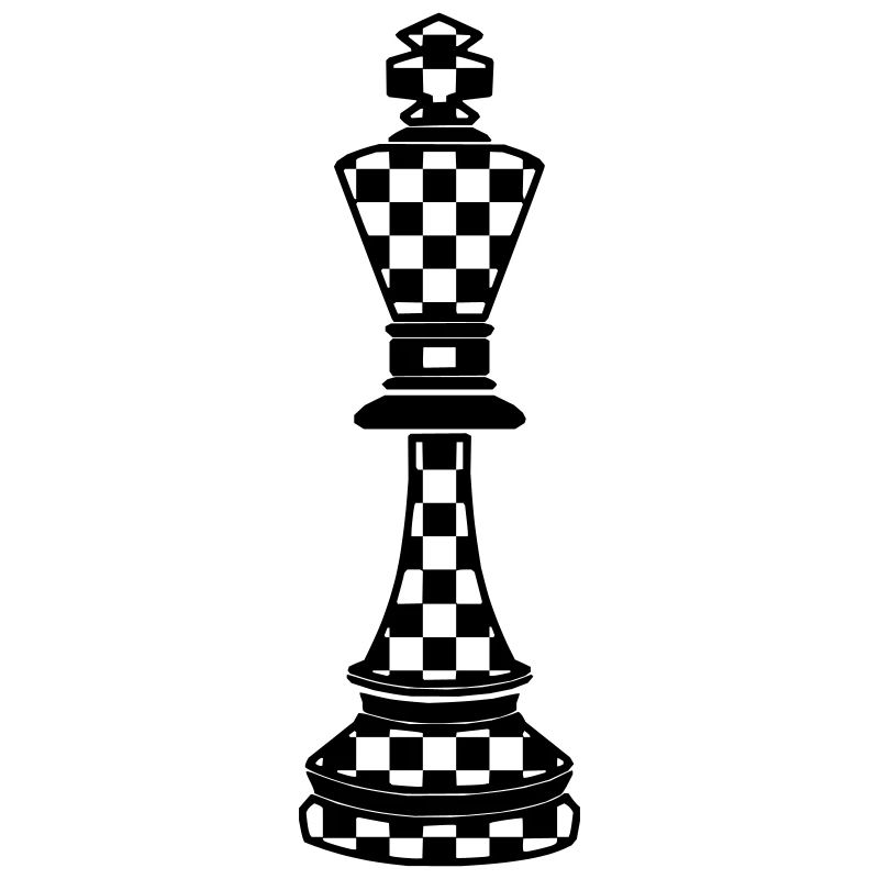 Chess king plaid