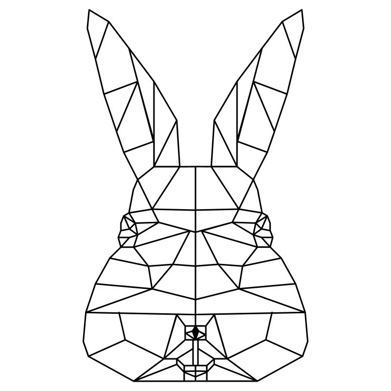 Easter Bunny Polygon