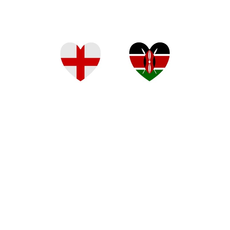 Angleterre et Kenya Drapeaux du drapeau kenyan