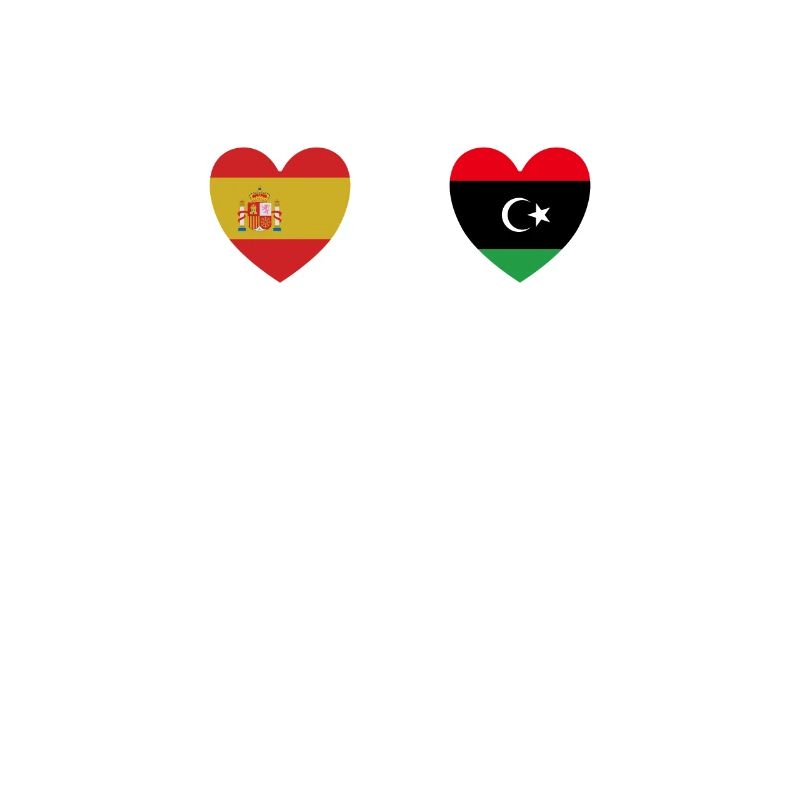 Espagne et Libye Drapeau libyen Drapeaux