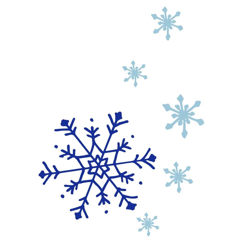 Snowflakes falling